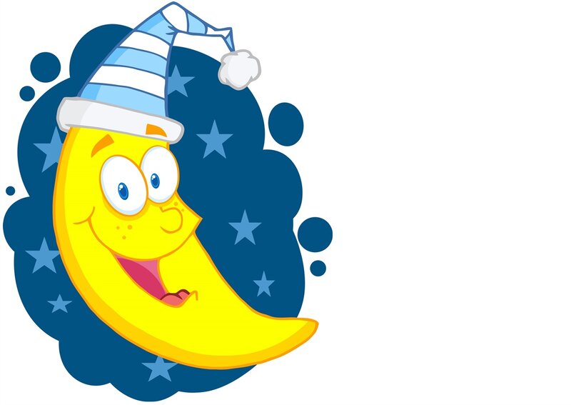 Cartoon Crescent Moon