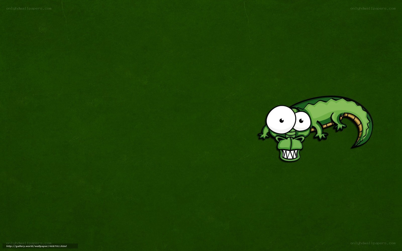 cartoon crocodile on green