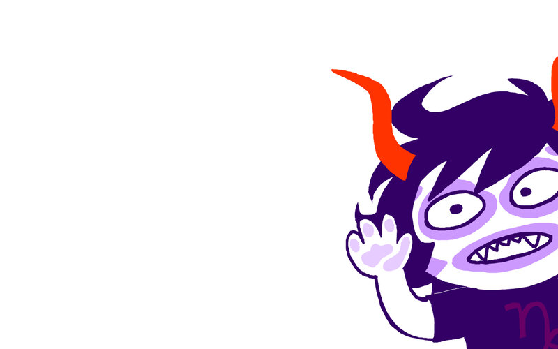 cartoon demon character waving