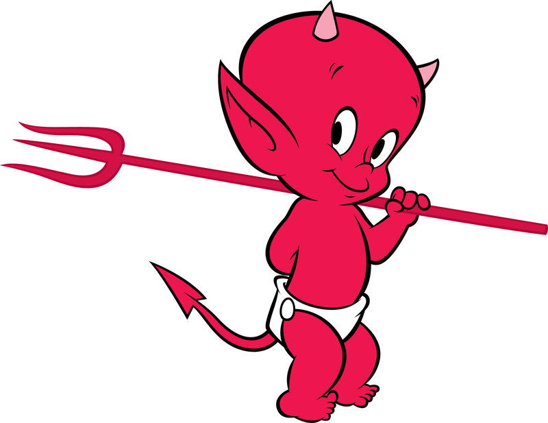 cartoon devil baby character