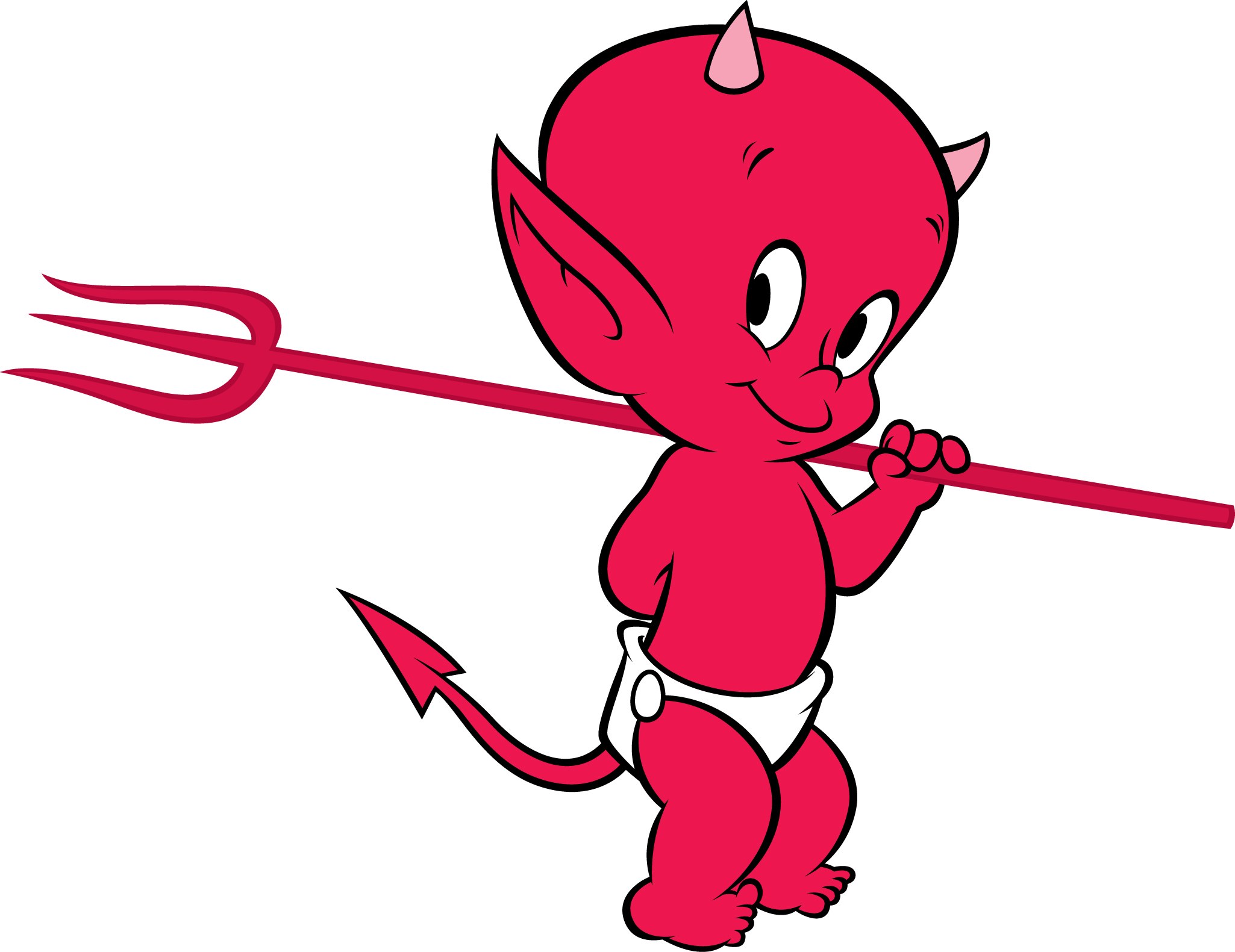 cartoon devil baby character