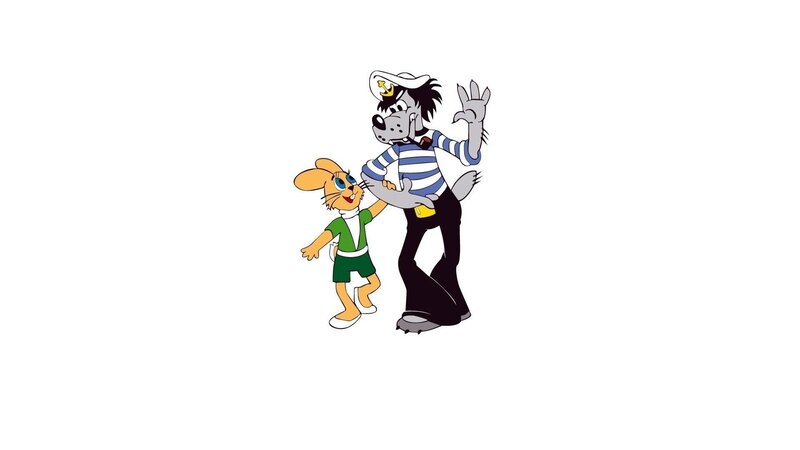 cartoon dog and rabbit characters