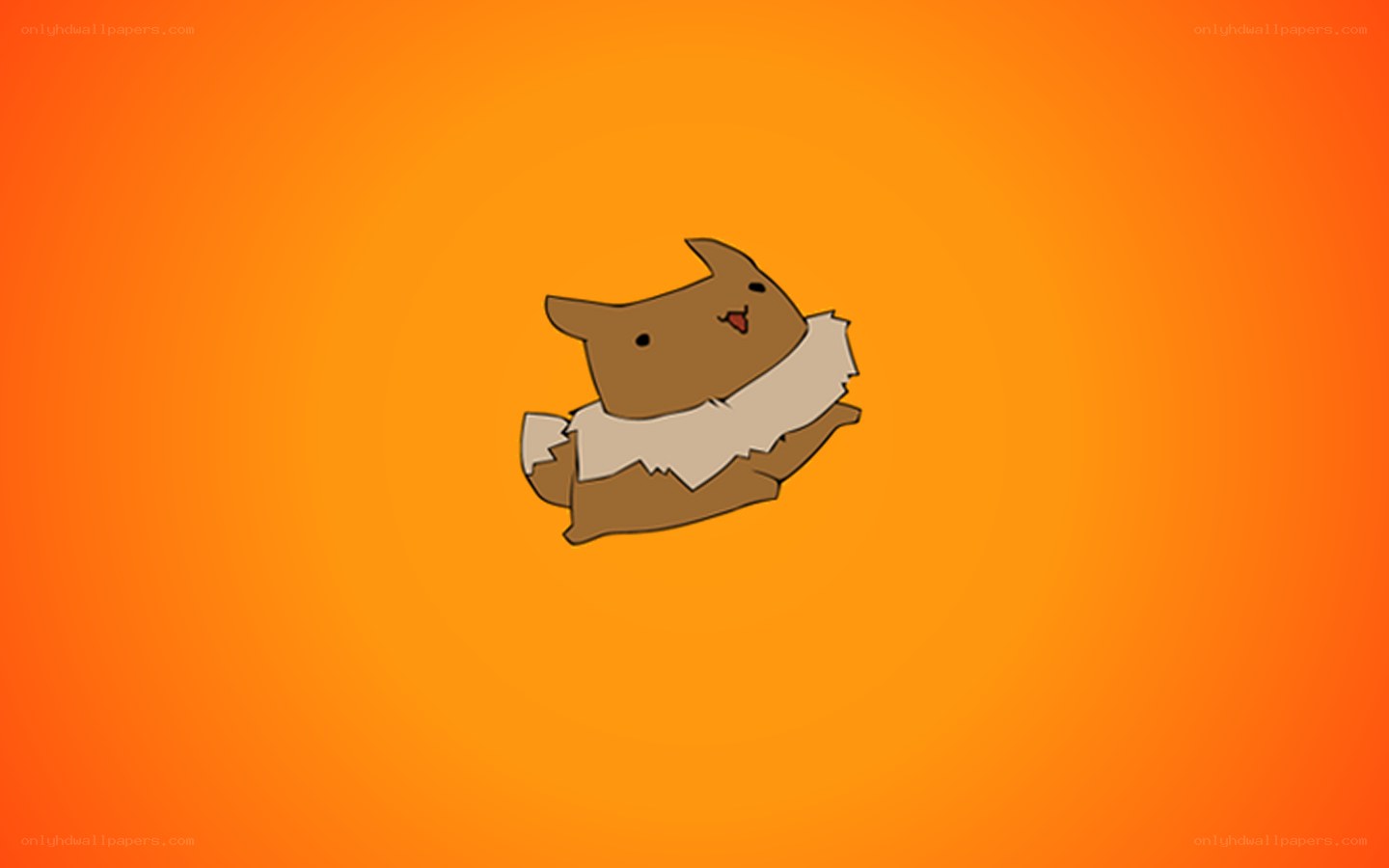 cartoon dog on orange