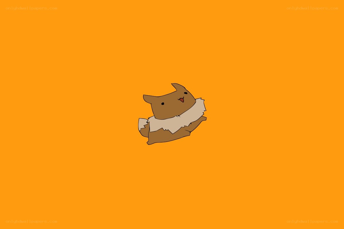 cartoon dog on orange