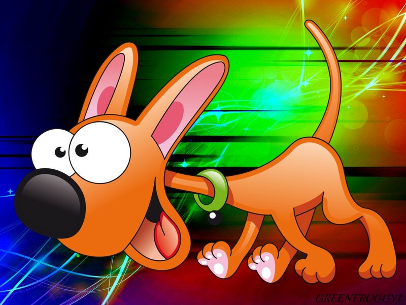 Cartoon Dog Running