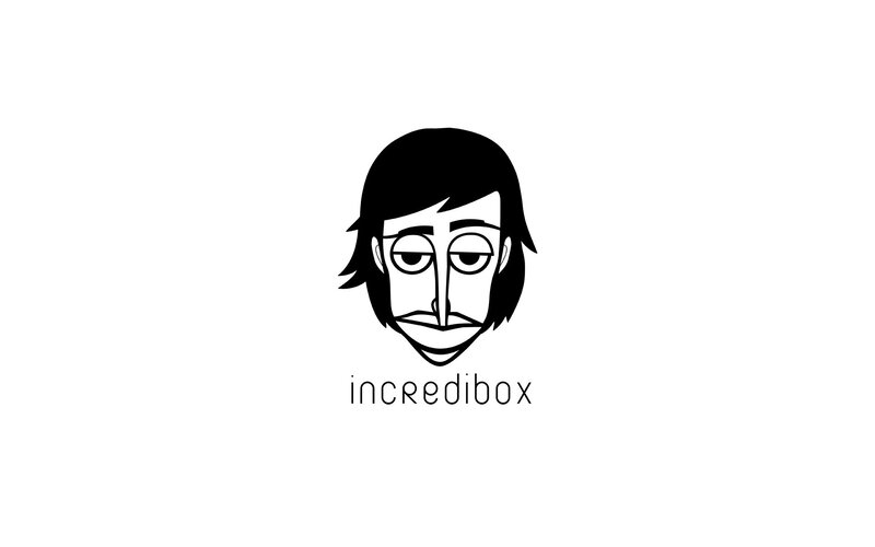 Cartoon Face Logo — Black
