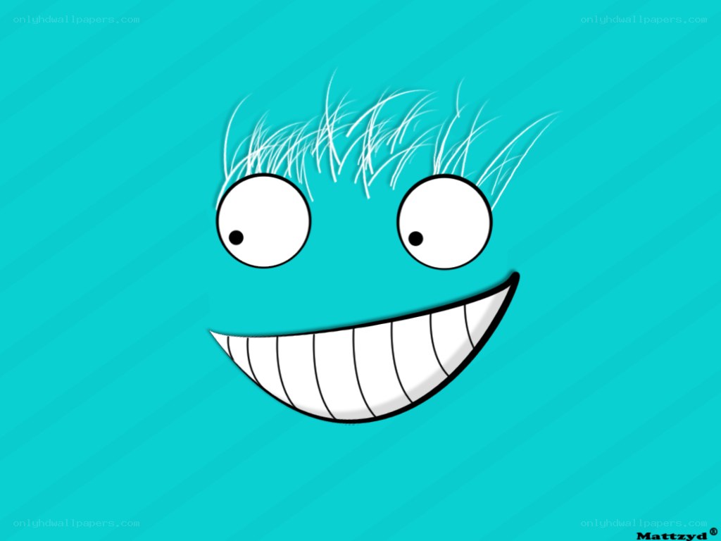 cartoon face with big smile