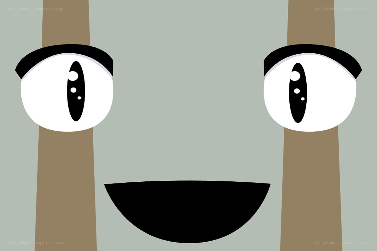 cartoon face with large eyes