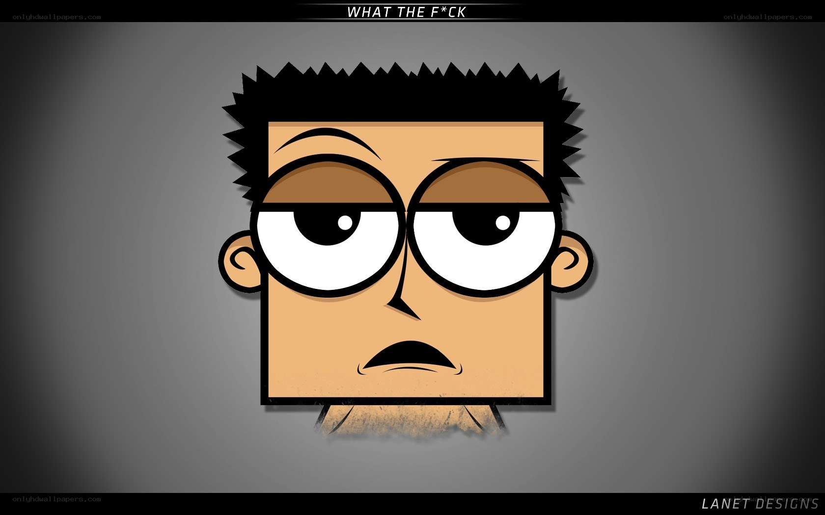 cartoon face with shocked expression