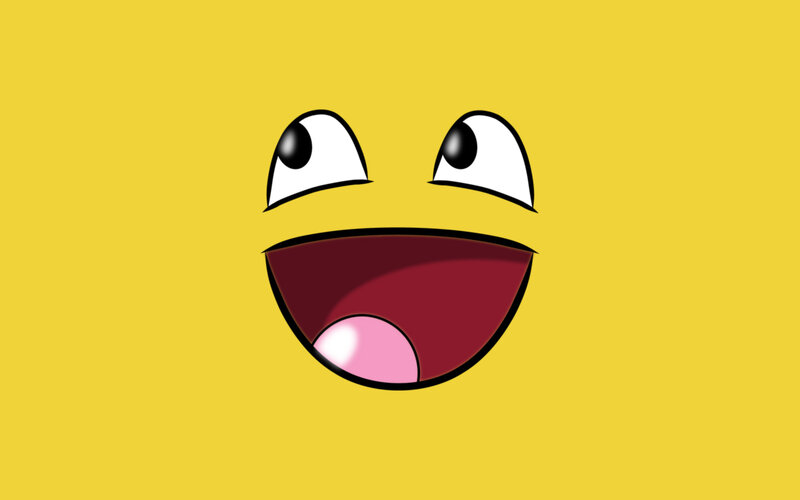 Cartoon Face with Wide Eyes — Yellow, Playful, Digital Art