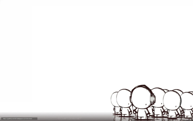 cartoon figures in a line