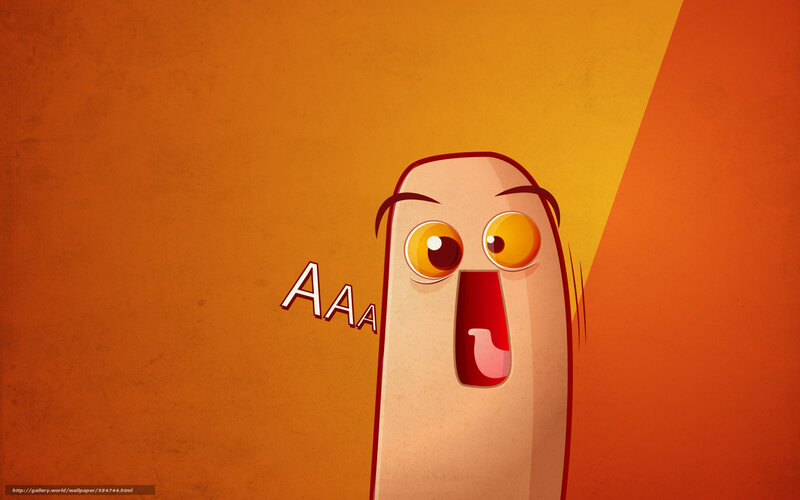 cartoon finger screaming
