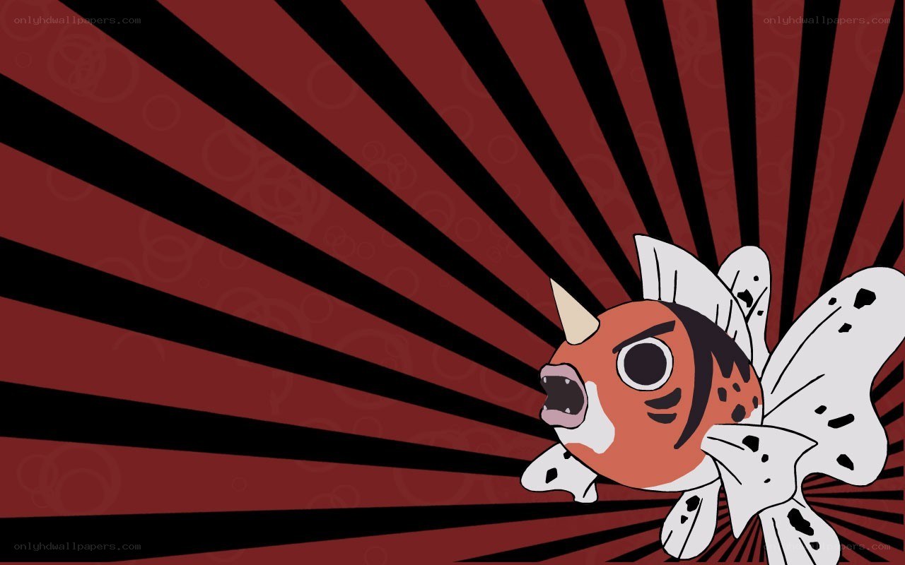 cartoon fish with horn
