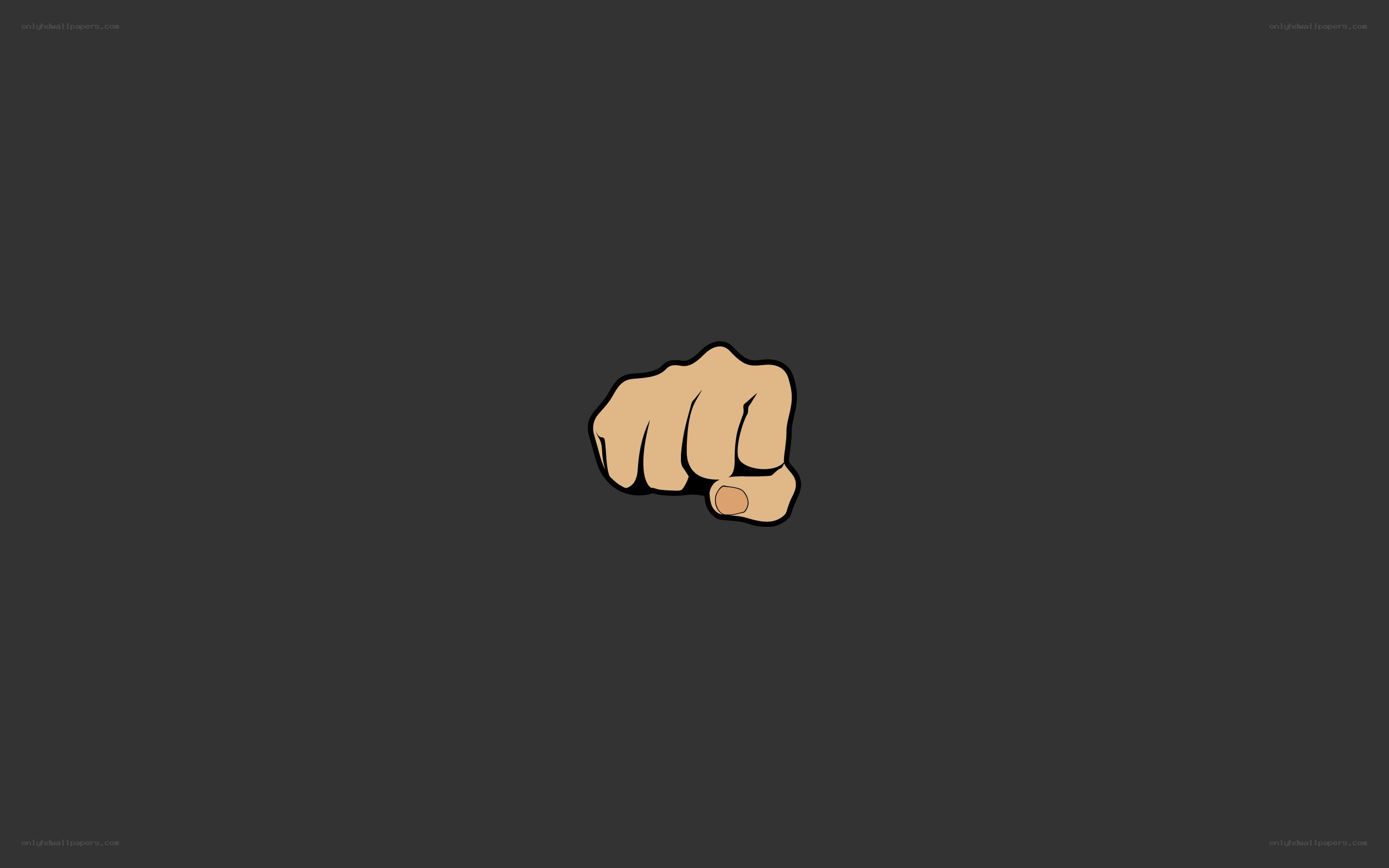 cartoon fist pointing