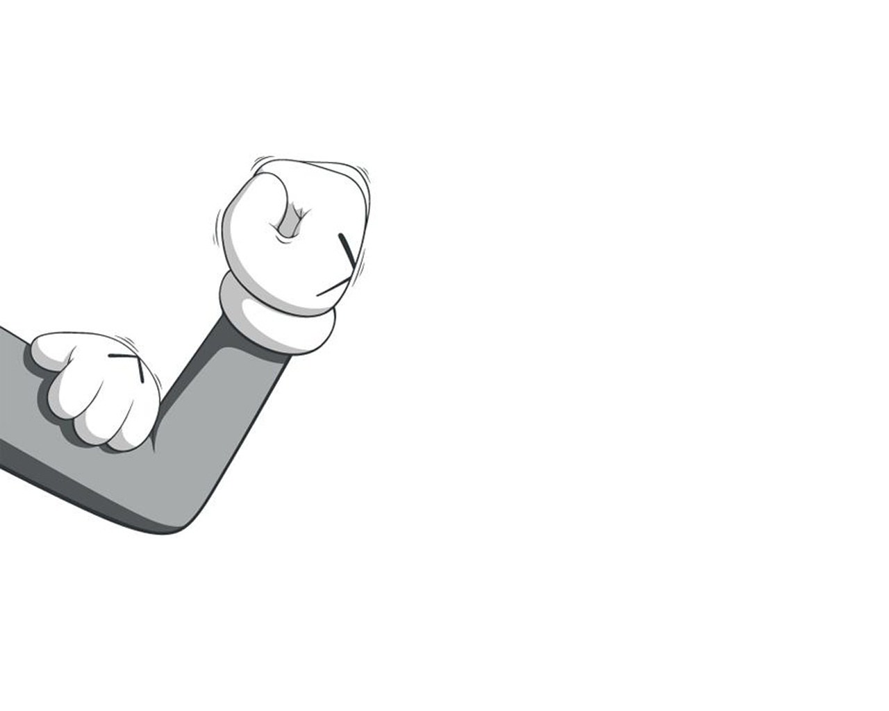 cartoon fist punching
