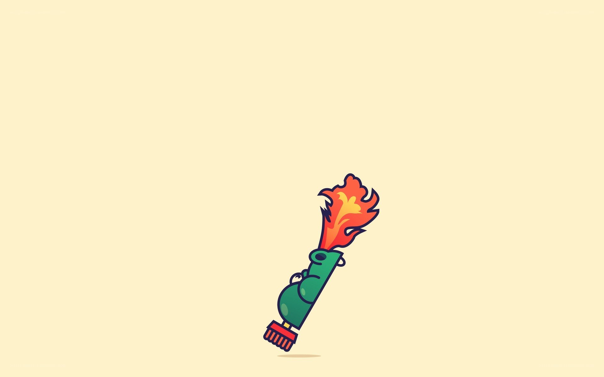 cartoon flamethrower device