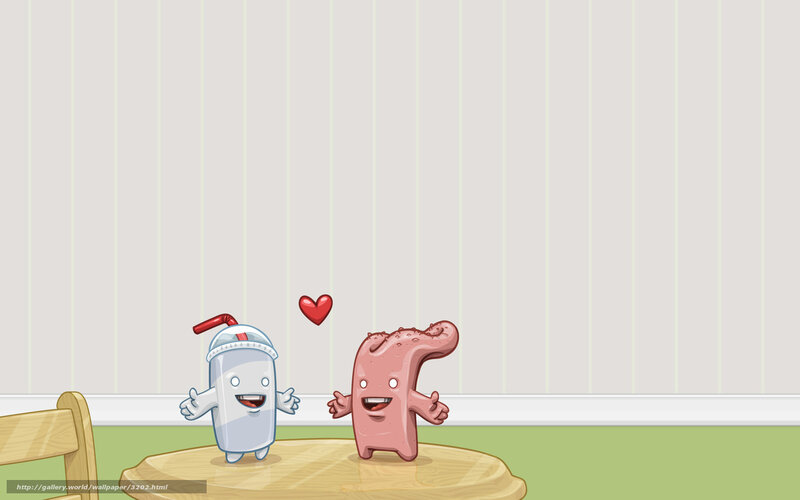 cartoon food friends