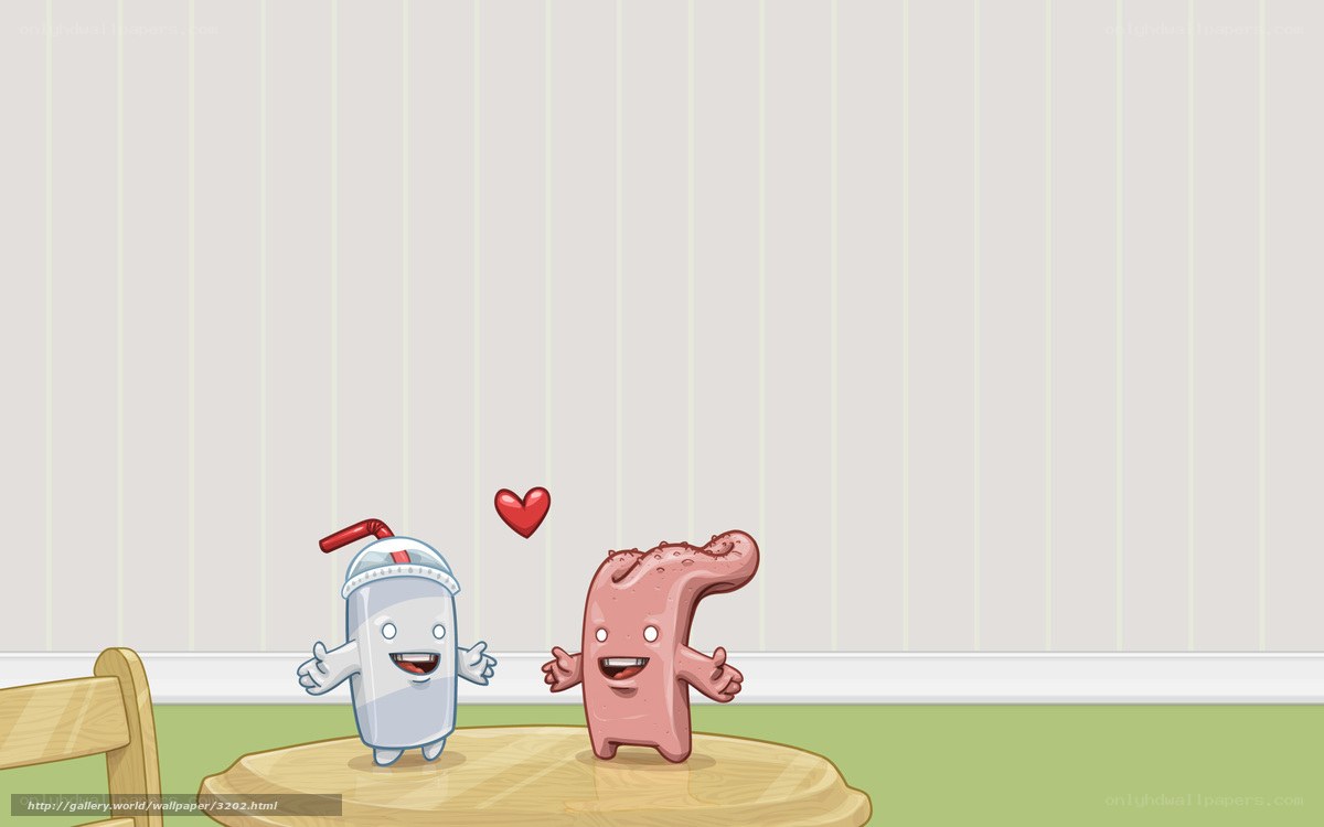 cartoon food friends