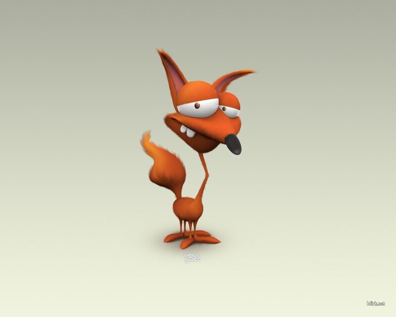 cartoon fox character