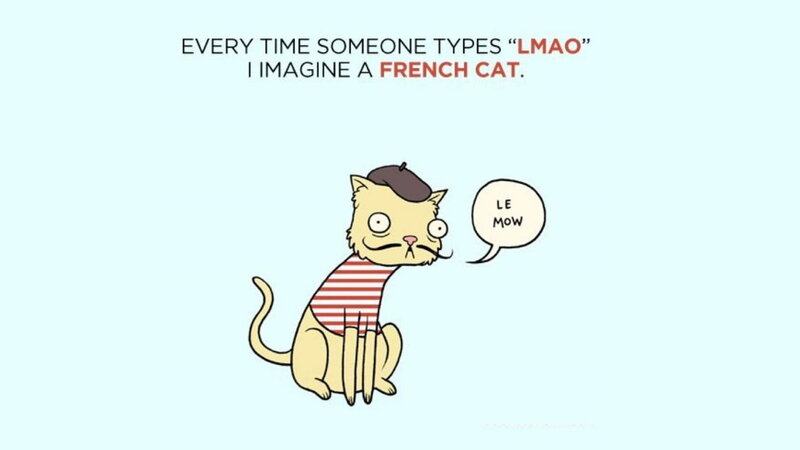 Cartoon French Cat