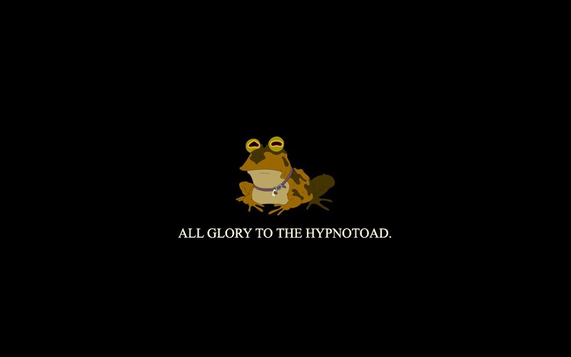 Cartoon Frog — Black