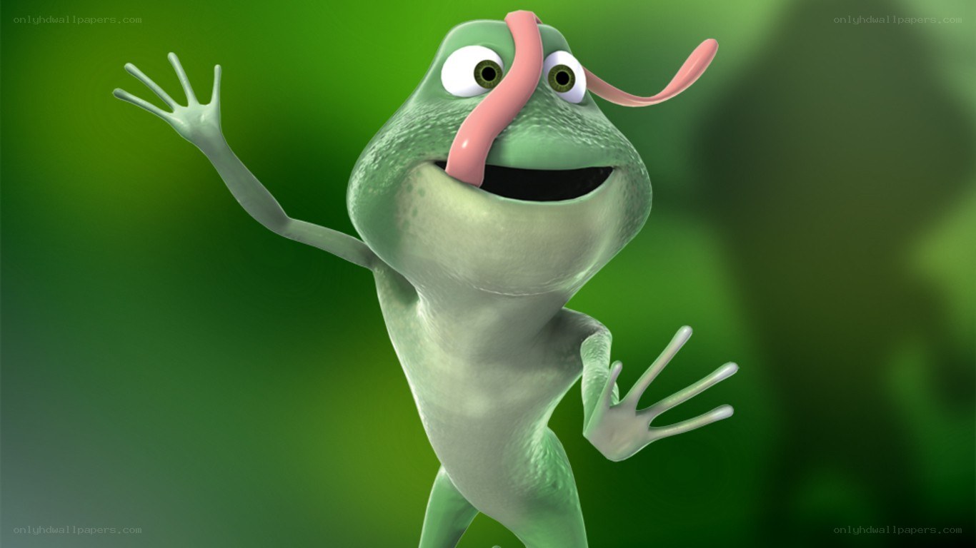 cartoon frog character