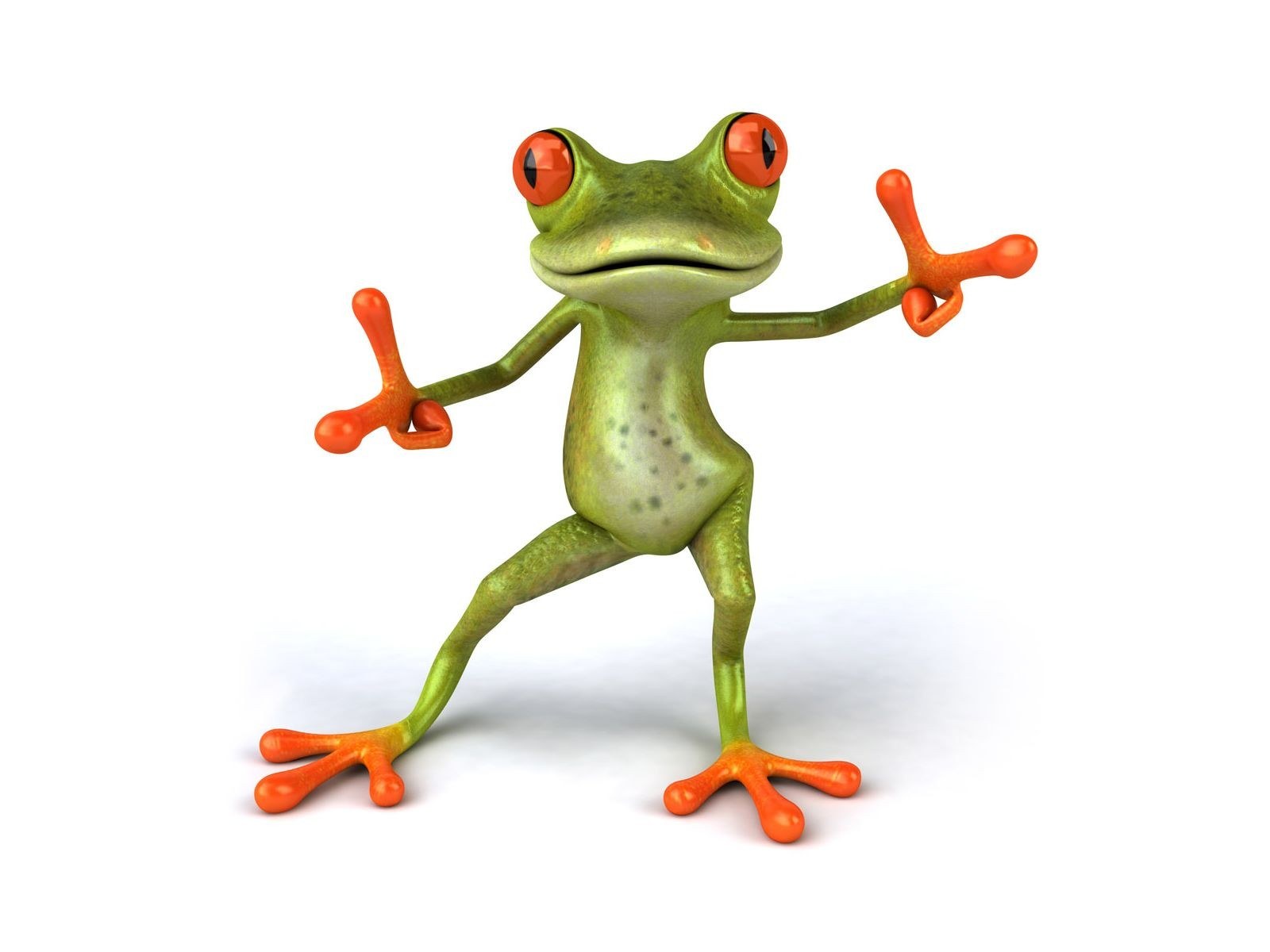 cartoon frog dancing