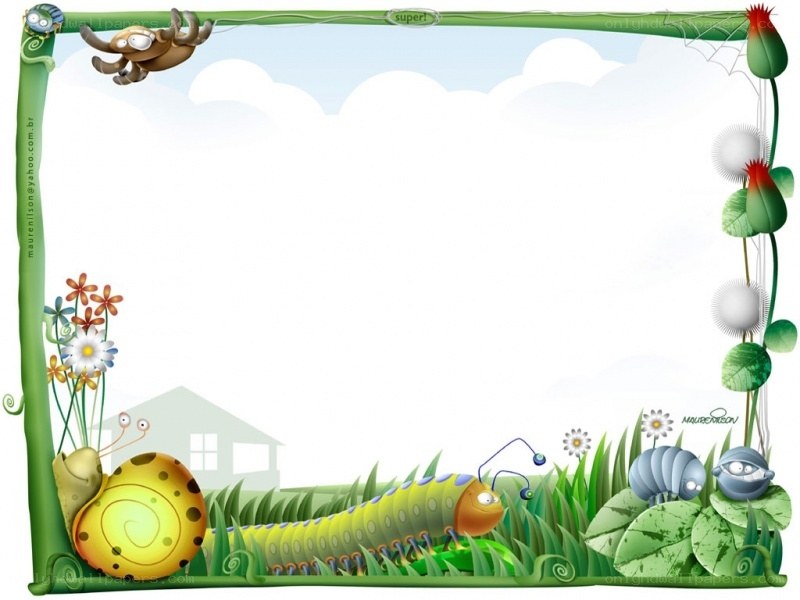 cartoon garden border