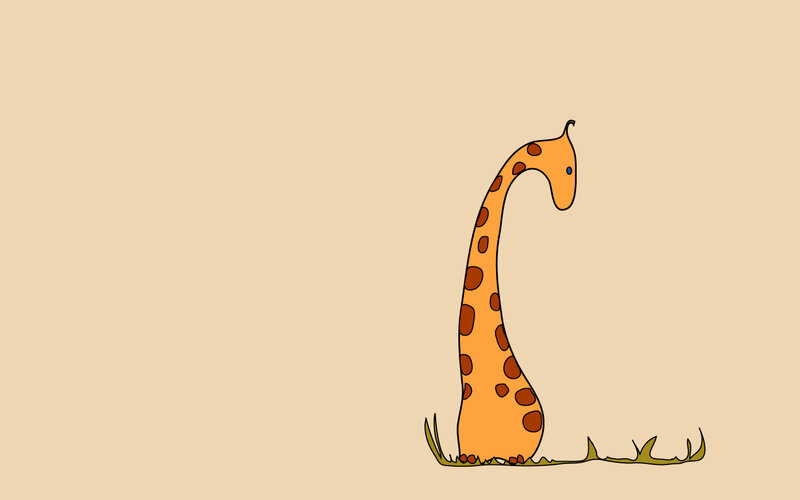 cartoon giraffe standing