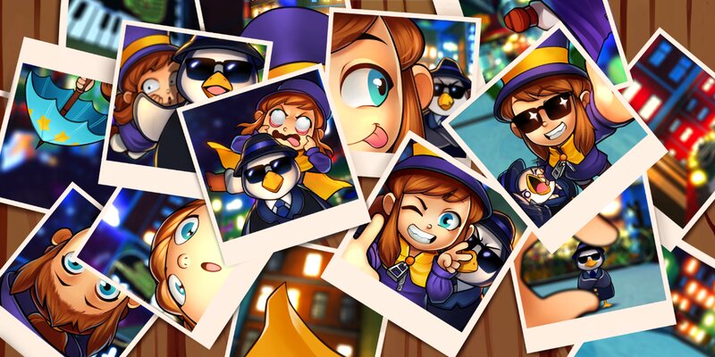 Cartoon Girl and Penguin