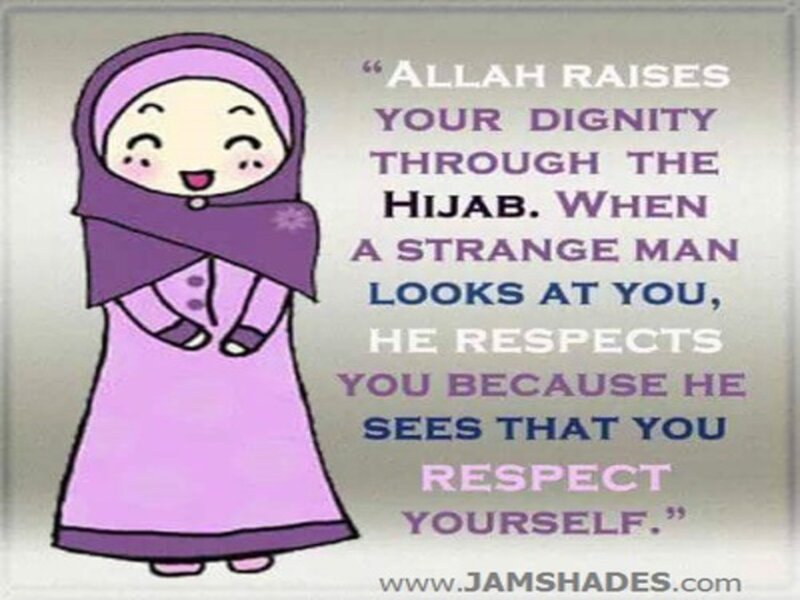 Cartoon Girl in Hijab
