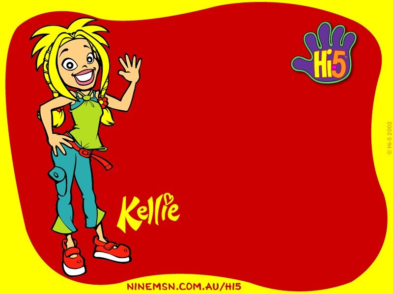 Cartoon Girl Waving