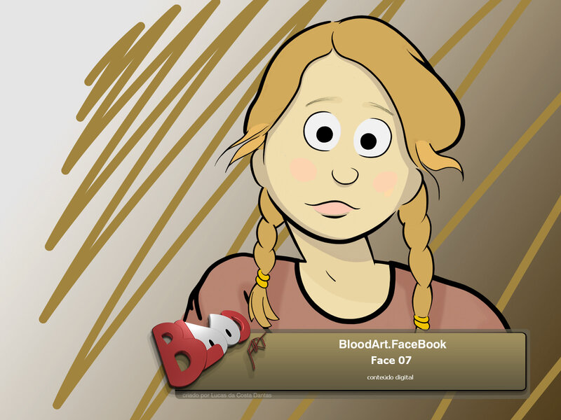 Cartoon Girl with Braids