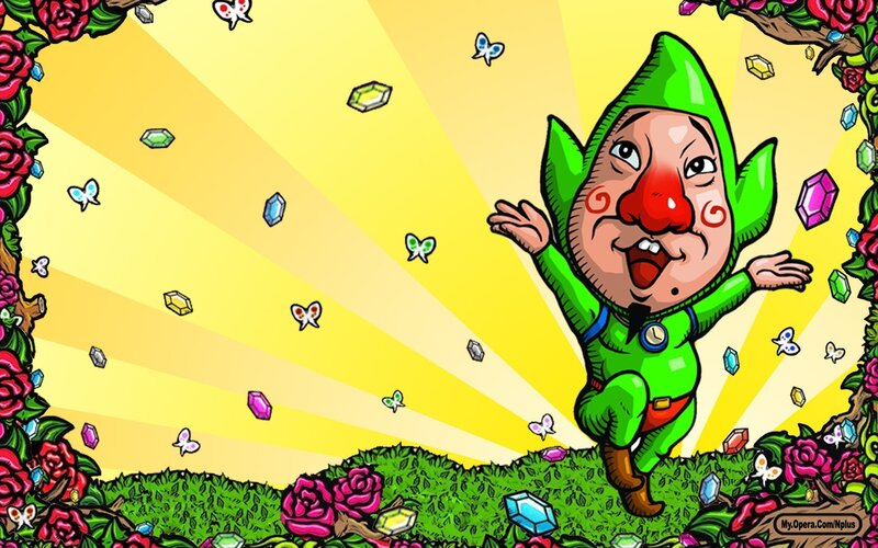 cartoon gnome in garden
