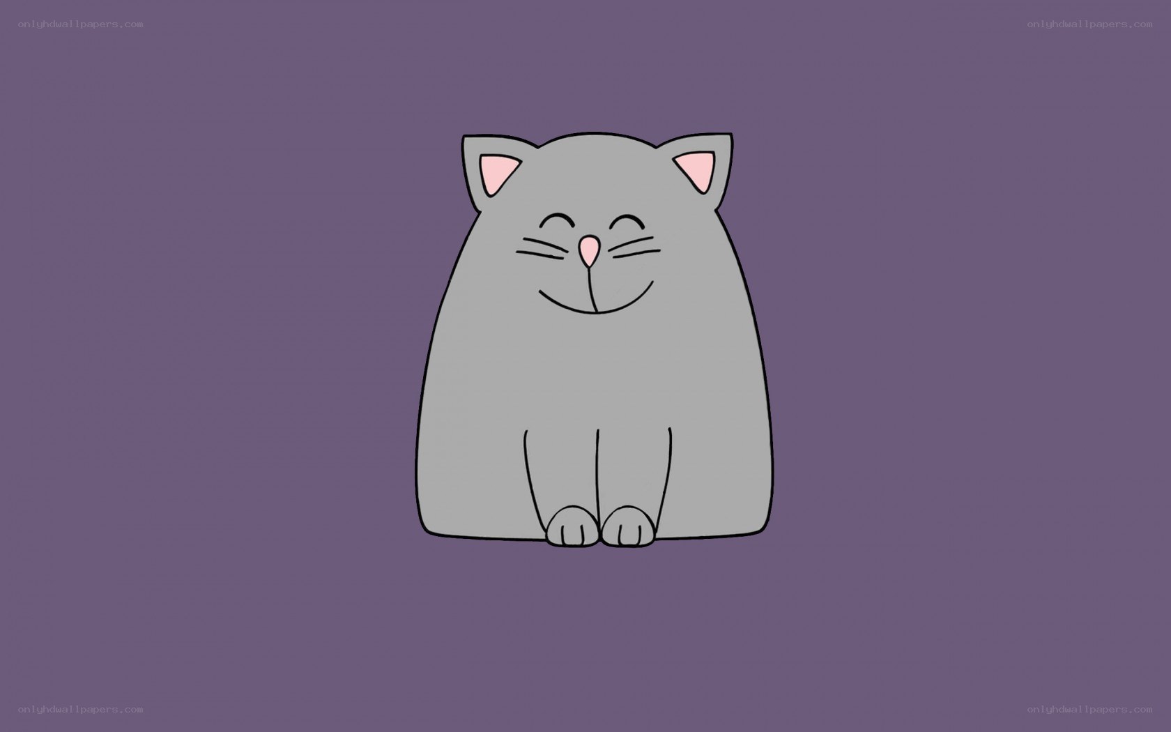 cartoon gray cat