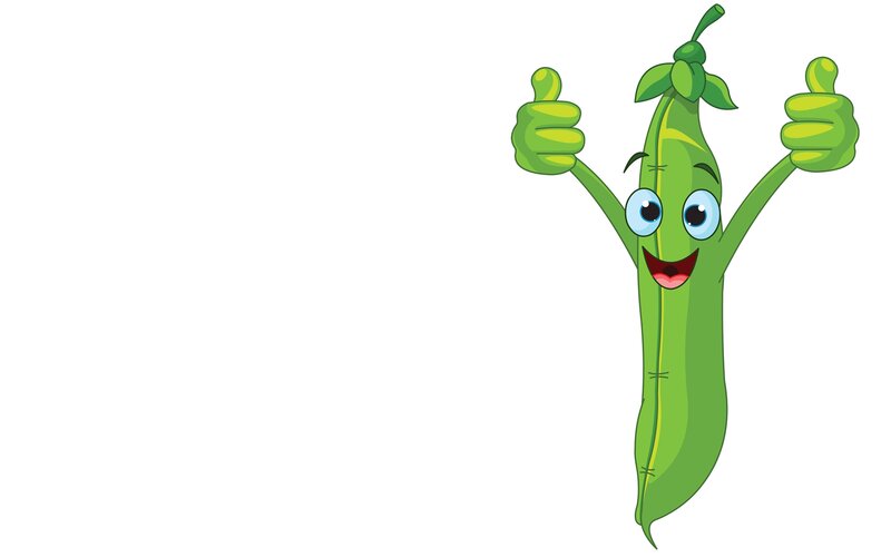 Cartoon Green Pea