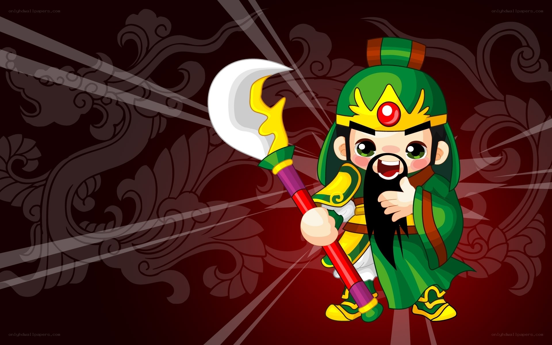 cartoon guan yu character
