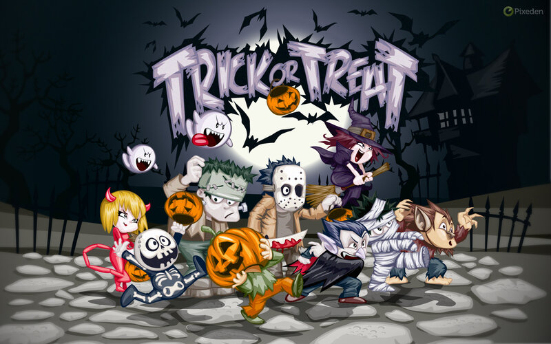 Cartoon Halloween Characters