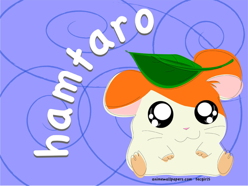 Cartoon Hamster with Leaf