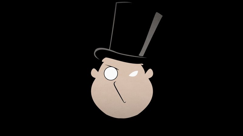 Cartoon Head with Top Hat