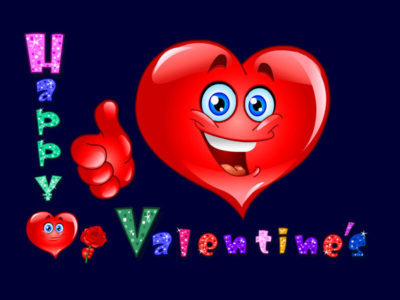 Cartoon Heart Character — Red, Cheerful