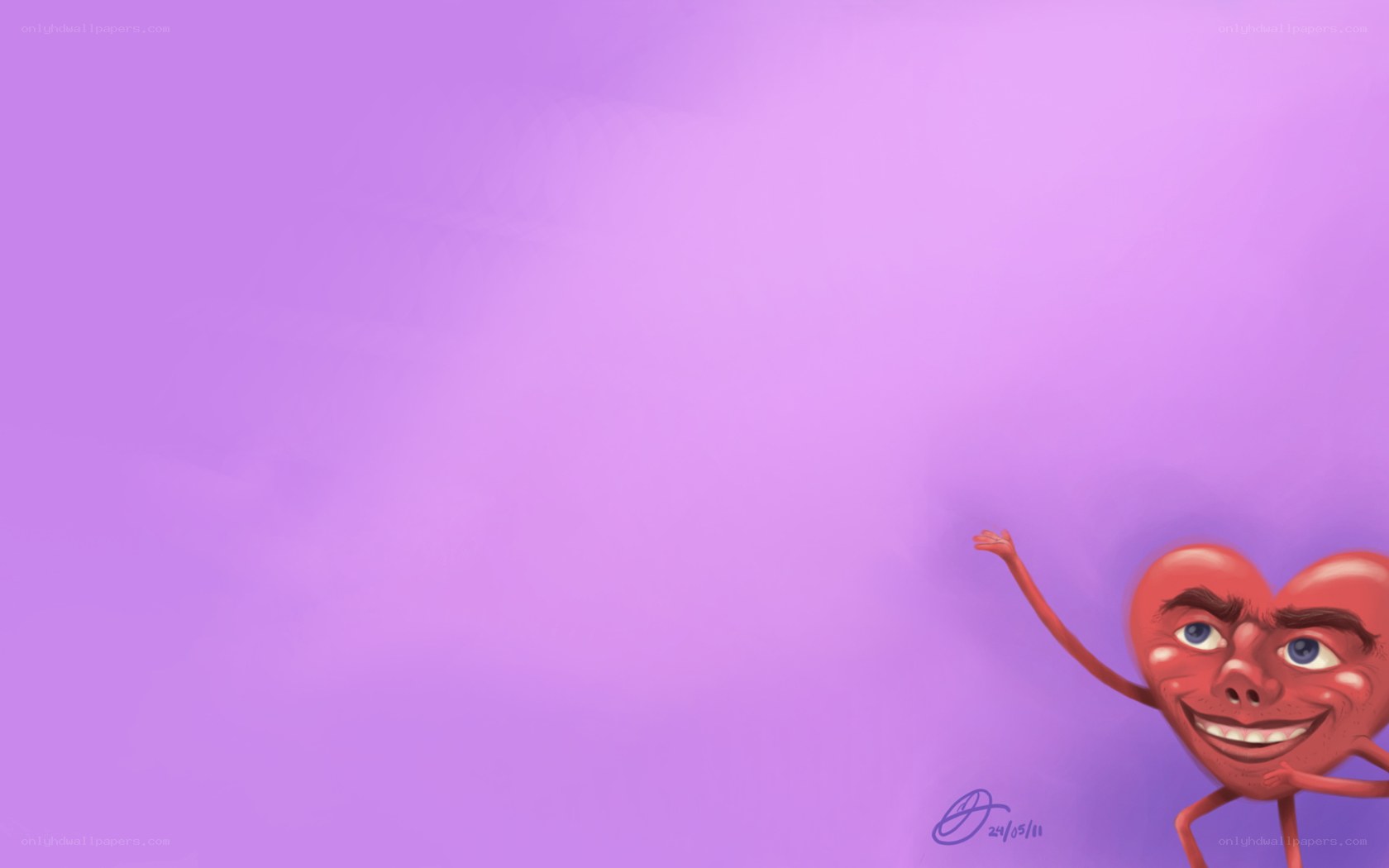 cartoon heart character