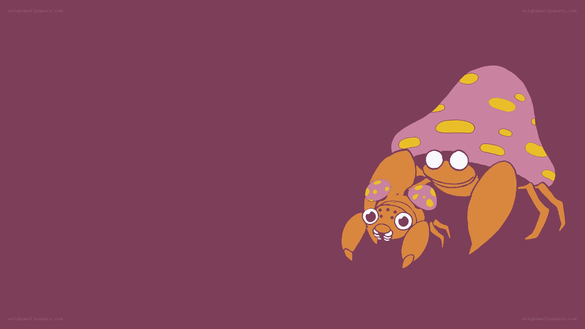 cartoon hermit crabs