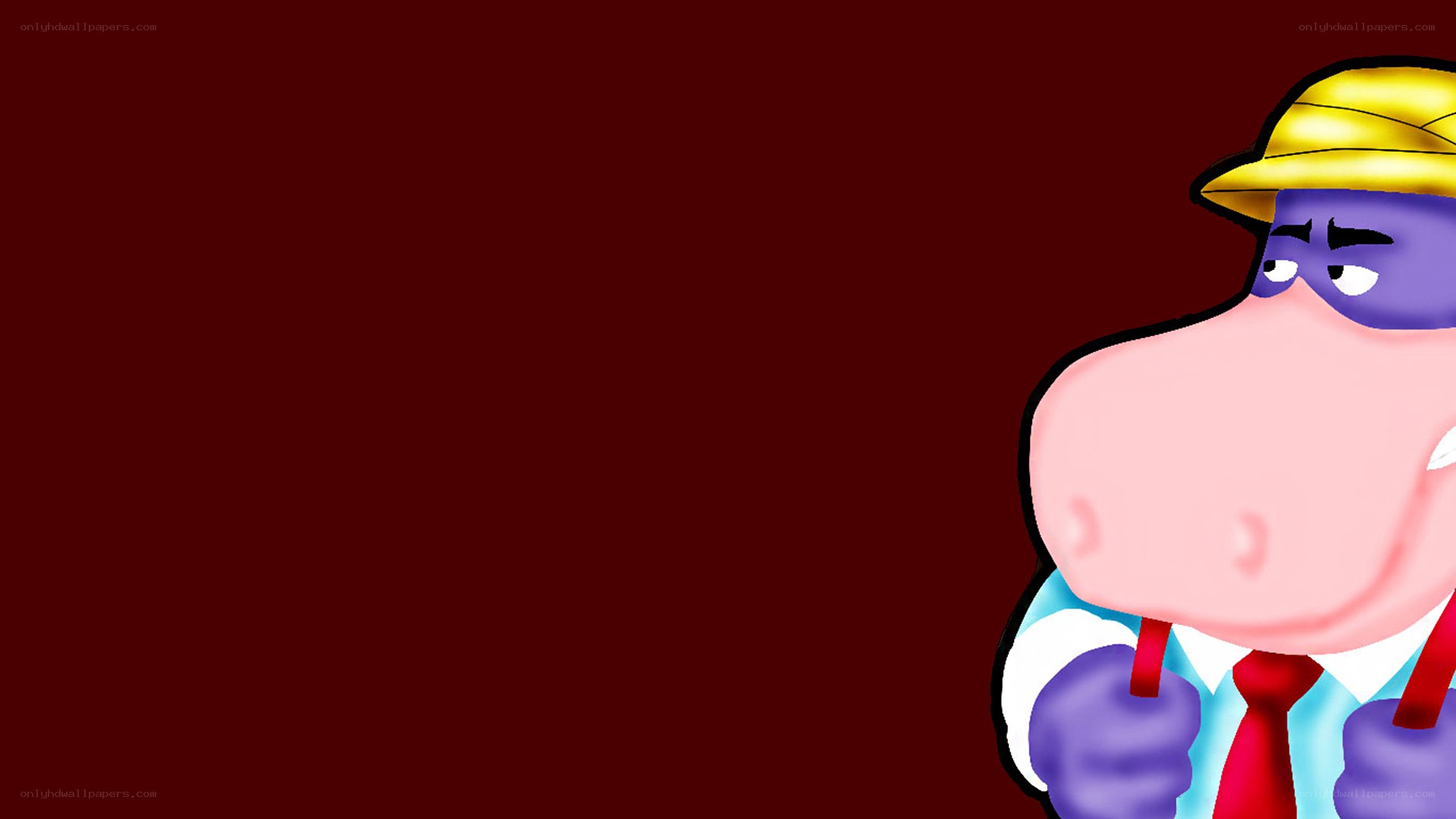 cartoon hippo character