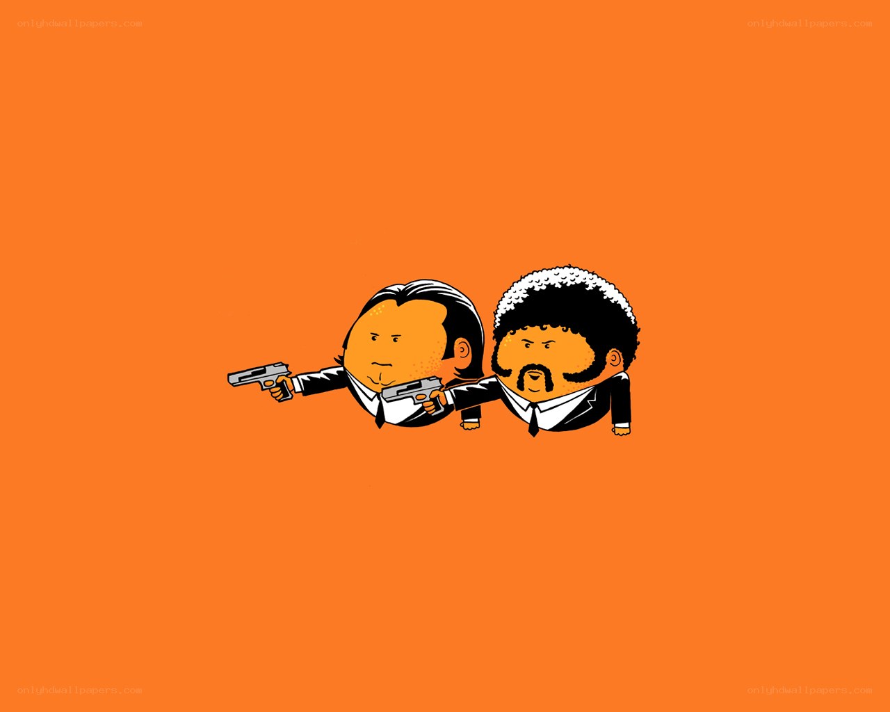 cartoon hitmen with guns