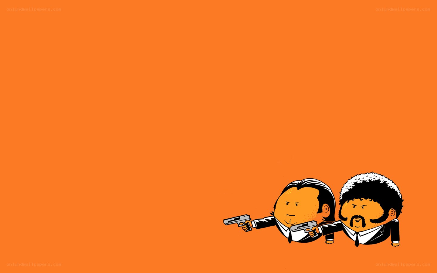 cartoon hitmen with guns