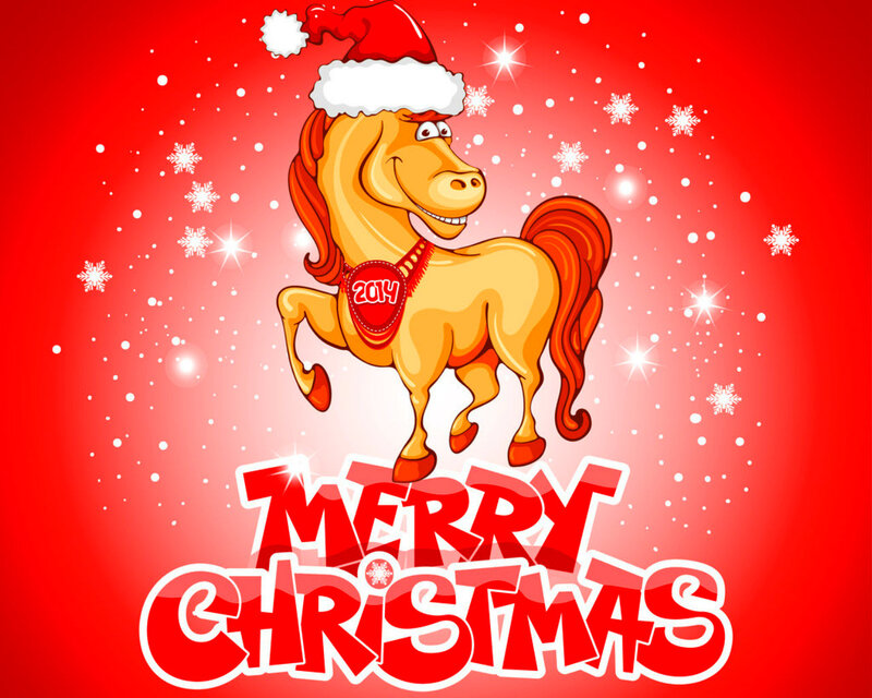 Cartoon Horse Wearing Hat