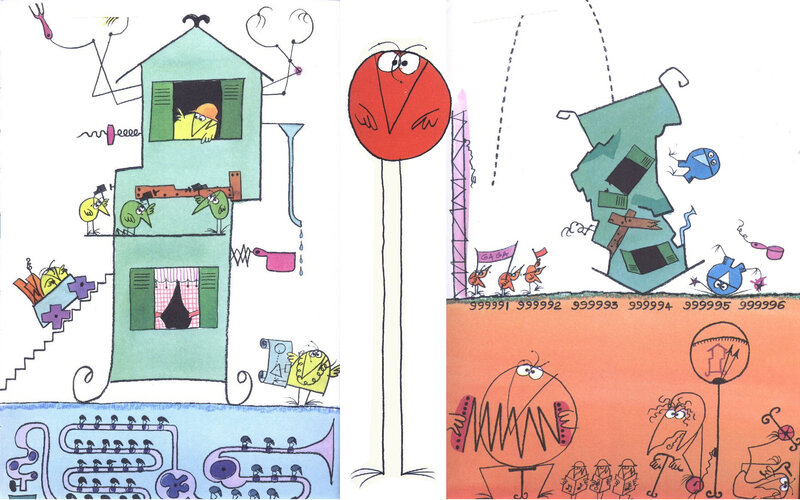 Cartoon house chaos