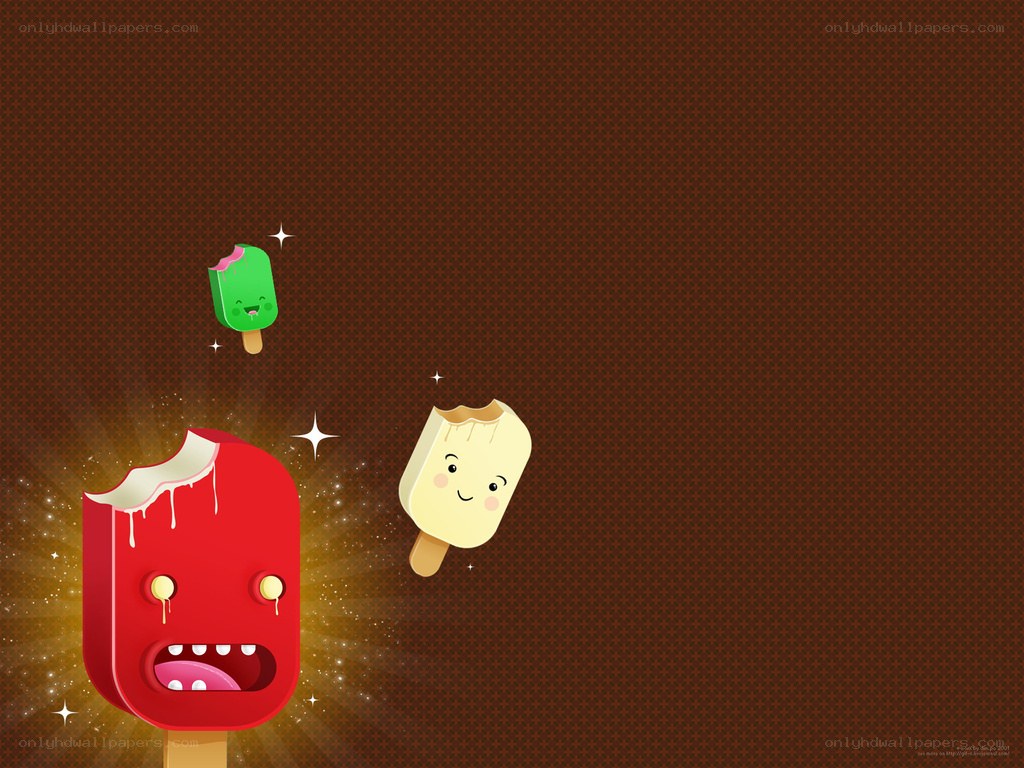 cartoon ice cream monsters
