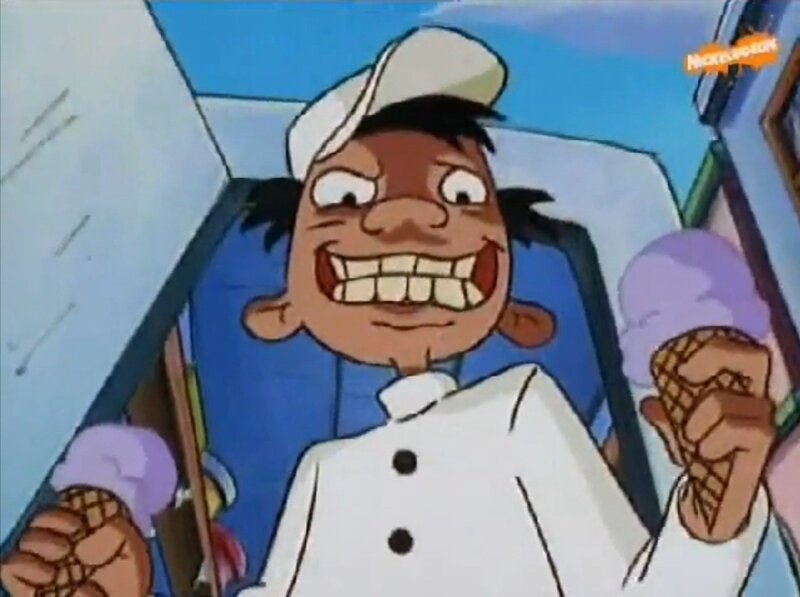 cartoon ice cream vendor